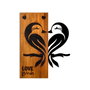 Wallity Love Birds 5 Escultura de pared de madera y metal